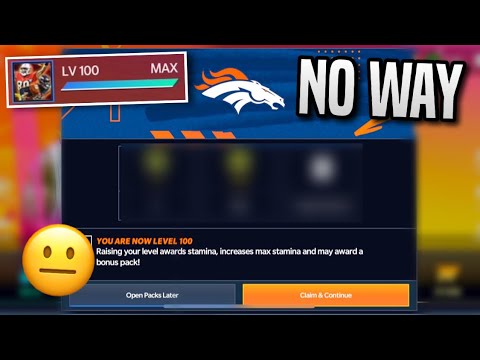 THIS IS WHAT HAPPENS WHEN YOU HIT LEVEL 100! - Madden Mobile 21