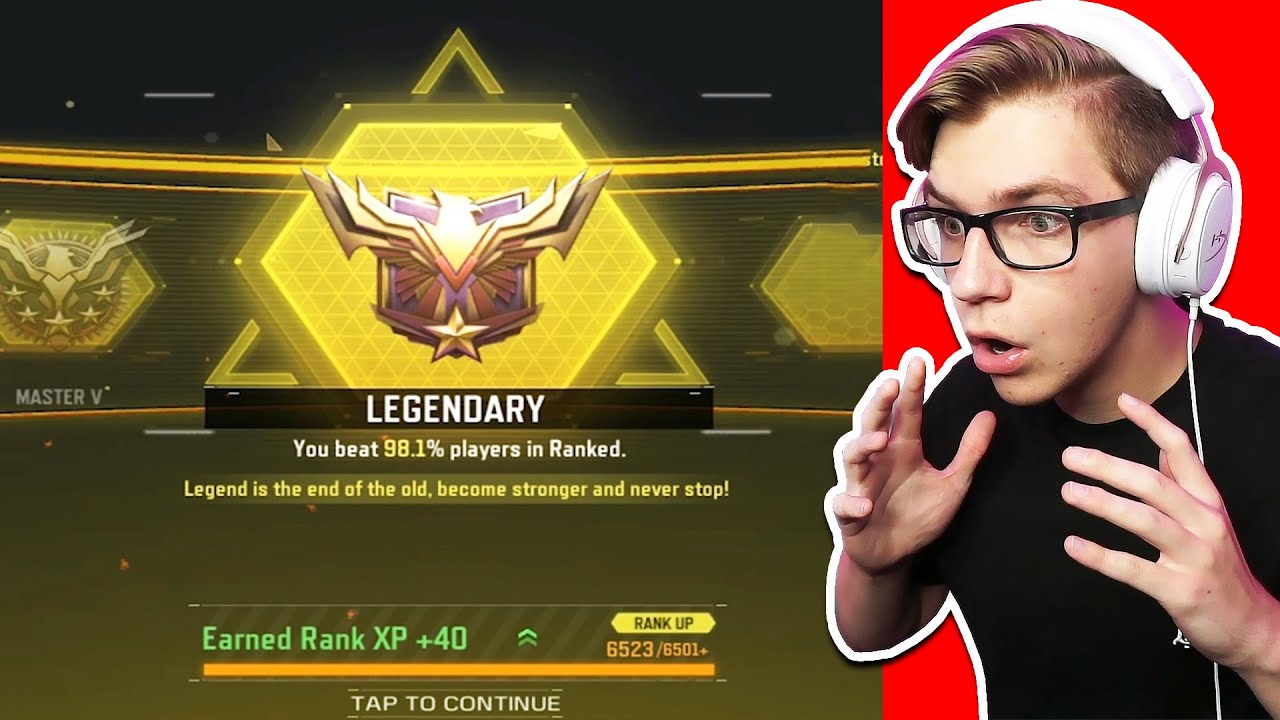 I HIT LEGENDARY RANK IN COD MOBILE FOR THE FIRST TIME!! (so happy)