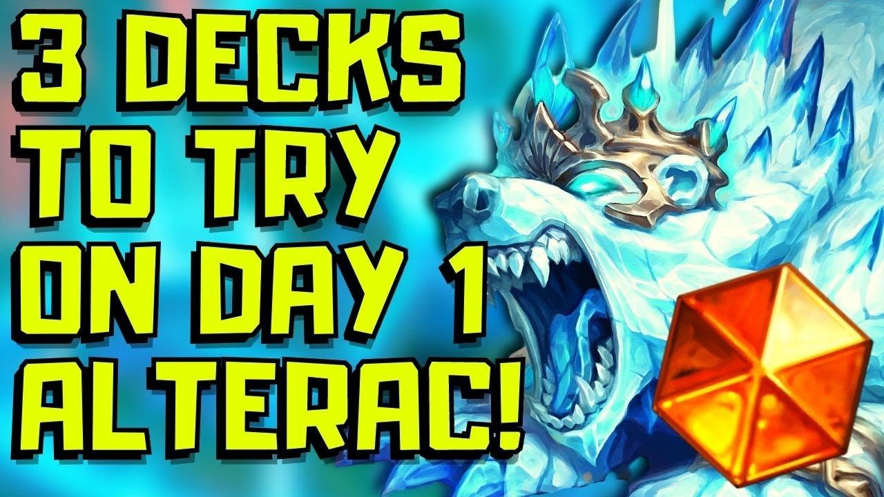 Alterac Valley Decks To Try On Day 1!