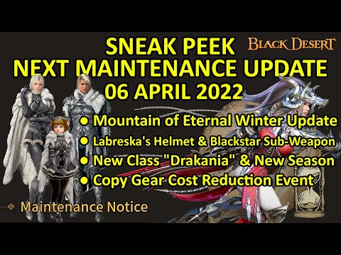 Black Desert: Extension of eternal winter and class Drakania from today playable