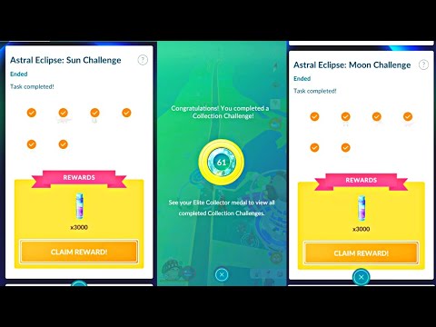 Pokemon GO celestial eclipse with collector challenges